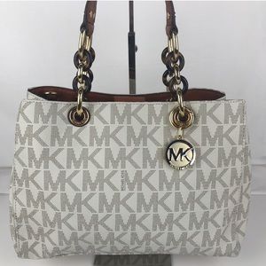 Michael Kors Cynthia Signature Satchel 30S3TCYS2B